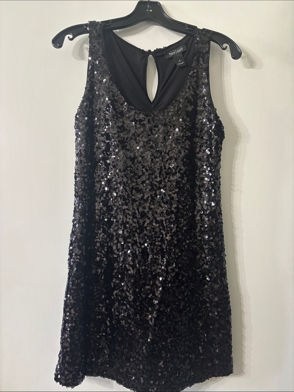 White House Black Market Black Sequin Mini Dress